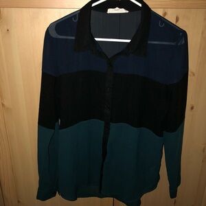 olive & oak button up blouse